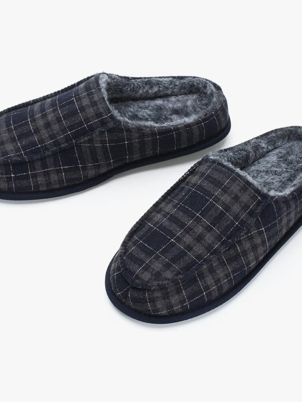 Mens Slippers Memory Foam Non Slip Backless Moccasins